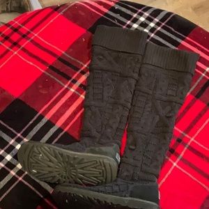 Black over the knee UGG boots